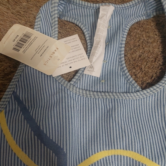 NWT Fabletics Blue and Yellow Leggings Set - Picture 4 of 5